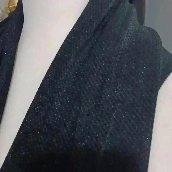 " CEJON " Black & Metalic Scarf - Picture 3 of 7